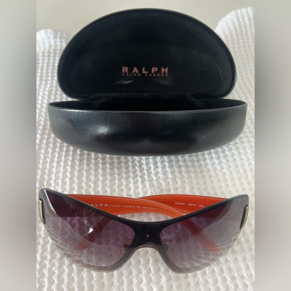 Ralph Lauren Vintage 1990’s Cream/Orange Frame Gradient Lense Women’s Sunglasses - Picture 12 of 16